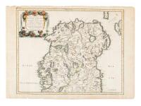 Partie Septentrle. du Royaume d'Irlande ou sont la Province d'Ulster et partie des Provces. de Leinster, et Connaugh, divis&eacute;es en leurs comt&eacute;s &c.