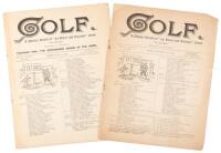 Golf: A Weekly Record of ''Ye Royal and Ancient'' Game. ''Far and Sure.'' - two issues