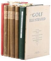 Six bound volumes of Golf Illustrated