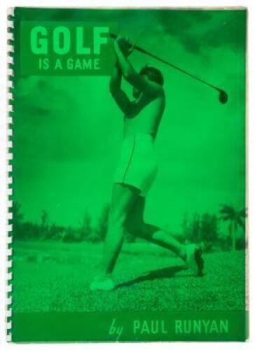Golf is a Game (cover title)