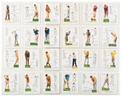 Player’s Cigarettes picture cards “Golf” series, complete, Nos. 1-25