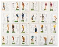 Player’s Cigarettes picture cards “Golf” series, complete, Nos. 1-25