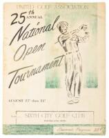 United Golf Association 25th Annual National Open Tournament August 27' thru 31' Souvenir Program