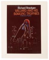 Publisher's mock-up of cover art for Willard and His Bowling Trophies