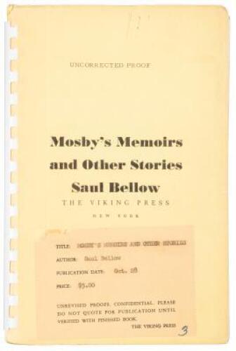 Mosby's Memoirs and Other Stories