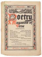 Poetry: A Magazine of Verse - Vol. 1, No. 1