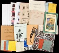 Gathering of bookseller's catalogs and auction catalogs for miniature books