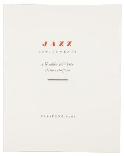 Jazz Instruments: A Weather Bird Press Picture Portfolio - 2 copies