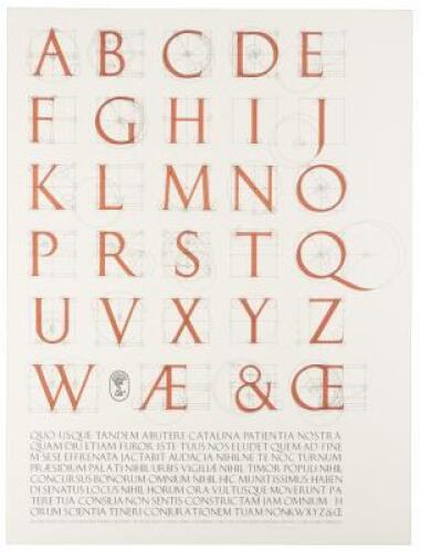 A Constructed Roman Alphabet poster