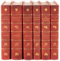 Set of six Sporting Novels by Surtees in eleven volumes finely bound