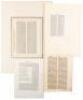 Four leaves from books printed in the 15th century