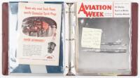 Two binders of aviation and travel ephemera from the collection of Albert Neiman