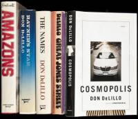 Five novels by Don DeLillo, including one signed