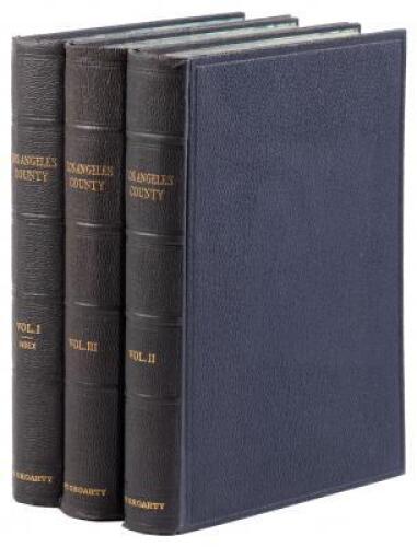 History of Los Angeles County. With Selected Biography of Actors and Witnesses in a Period of the County's Greatest Growth and Achievement.