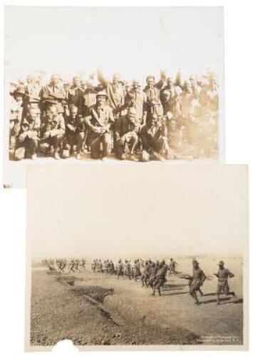 Two large press photographs of African American soldiers serving in the U.S. incursion into Mexico led by General John J. "Black Jack" Pershing