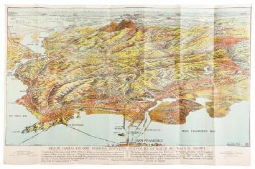 Mount Diablo, Historic Meridian Mountain, and Routes of Motor Highways to Summit