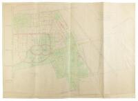 Flood Property Atherton, California. Scale 1"=300' Apr. 1936. Layout No. 8. By James & Waters - Subdivision Engr's, Burlingame - Redwood City