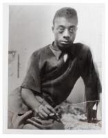 Portrait photograph of James Baldwin