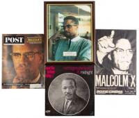 Lot of six items related to Malcolm X and Martin Luther King Jr.