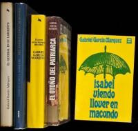 Five Spanish language editions of works by Gabriel García Márquez