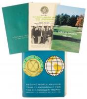 Second World Amateur Team Championship for the Eisenhower Trophy: Merion Golf Club, Ardmore, PA., Sept. 28-Oct. 1, 1960 [with] record book and two additional volumes on Merion