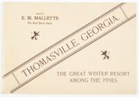 Thomasville, Georgia: The Great Winter Resort Among the Pines