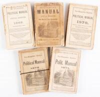 Five New Hampshire Political Manuals and Annual Registers 1868-1872
