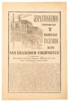 !Espantosisimos terremotos y formidable incendio en San Francisco California!: !La ciudad entre las llamas! Millares de victimas! !Catástrofe nunca vista!