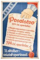 Bank poster issued by Czechoslovak bank 204. csl. Sporitelna