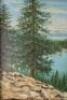 Oil painting on board of Lake Tahoe - 4
