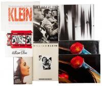 Eight books and exhibition catalogues signed by William Klein