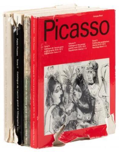 Pablo Picasso: Catalogue de l'Oeuvre Gravé et Lithographié [and] Catalogue de l'Oeuvre Gravé Céramique- volumes I-IV comprising 1904-1967, 1966-69, 1970-72 with supplements, and ceramics 1949-1971.