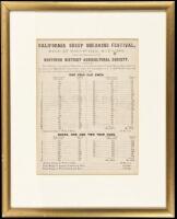 Broadside, "California Sheep Shearing Festival, Held at Marysville, May 6, 1862..."