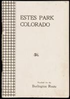 Estes Park Colorado [Reached via the Burlington Route]