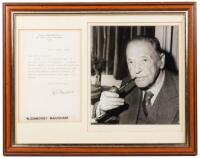 Autograph signed letter by W. Somerset Maugham