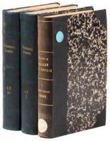 Five articles by Max Planck in three volumes of Annalen der Physik, several relating to his early work on quanta