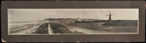 Panoramic silver photograph of the Cliff House and Sutro Heights, San Francisco