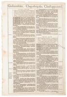 A leaf from the King James Bible, the great "She" Bible of 1613-1611