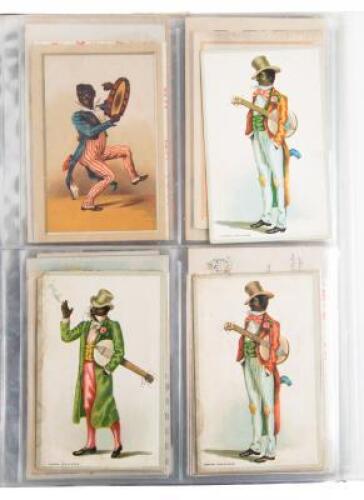 Collection of early 20th century postcards and other ephemera featuring African American imagery