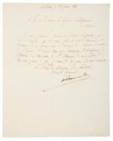 Letter from Major General Berthier to General Caffarelli, then in Spain