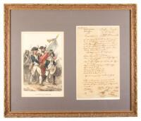 Original French Revolution document appointing a lieutenant in the "citizens army"