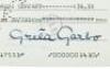 Check signed by Greta Garbo, made out to the New York Telephone Company for $34.30 - 2