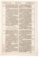 A Leaf from the 1611 King James Bible with "The Noblest Monument of English Prose" by John Livingston Lowes & "The Printing of the King James Bible" by Louis I. Newman