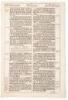 A Leaf from the 1611 King James Bible with "The Noblest Monument of English Prose" by John Livingston Lowes & "The Printing of the King James Bible" by Louis I. Newman
