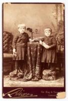 Children Holding Stereoscope Slides