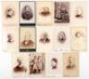 Collection of 14 Cabinet Card Photographer Advertisements