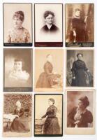 Collection of Cabinet Card Portraits of Ladies