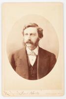 Cabinet card Bust Length Portrait of Bret Harte