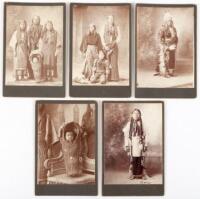 Collection of Native Americans, Group of Five Photographs