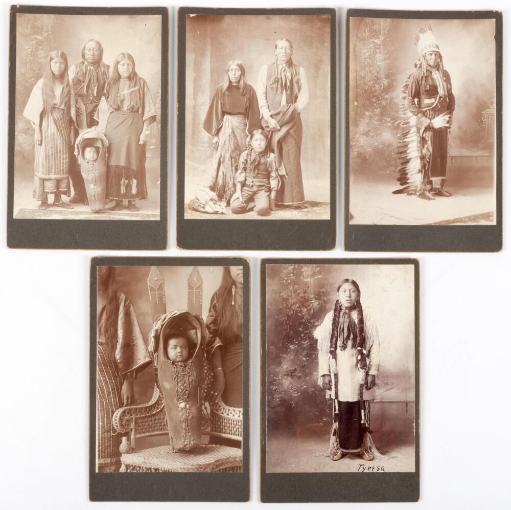 Native American Photo Collection Collection of Native Americans, Group of Five Photographs